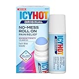 Icy Hot Original No Mess Roll On, Quick-Drying, Fast and Effective, NSAID-Free Pain Relief for Muscle and Joint Pain Associated with Arthritis, Backache, Strains and Sprains, 73 mL