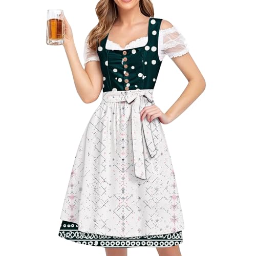 Robe Dirndl fête de la bière pour un mariage thématique ou une soirée folklorique chic