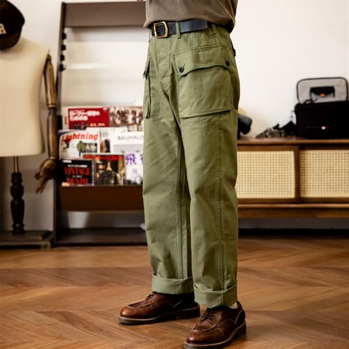Red Tornado P-44 Men's Military Style HBT Cargo Pants Army Green3