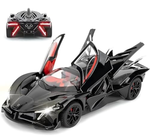 Image of Kiddie Galaxia Apollo Project Evo Super Car 1:32 Model Car Exclusive Alloy Metal Pull Back Die-cast Diecast Metal Toy with Openable Doors & Light Music Best Gifts Toys Kids【Colors as Per Stock
