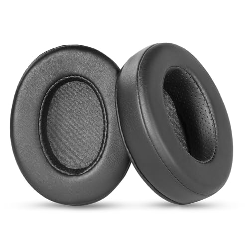 Almohadillas para Orejas Compatibles con Auriculares para Juegos EKSA E900/E900 Pro, Reemplazo con Cuero Proteico Más Suave y Espuma de Alta Densidad para Cancelación de Ruido, Grosor Añadido - Negro miniatura 4