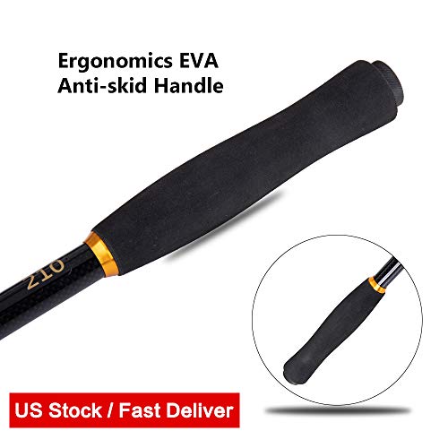 image for Pisfun Telescopic Fishing Rod Freshwater Saltwater Travel Spinning Fis