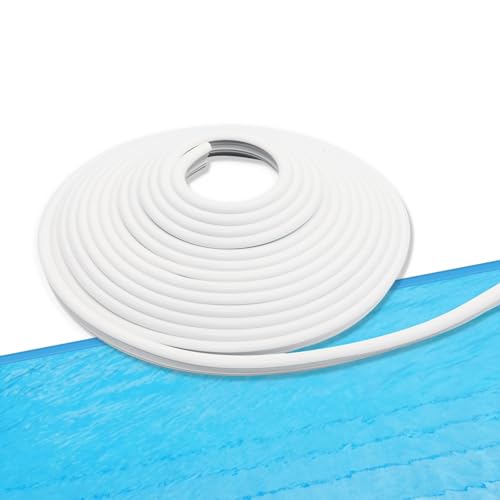 MIYOLO 120ft Pool Liner Lock for In-Ground and Above Ground Pools Roll Swimming Pool Liner Bead Lock White