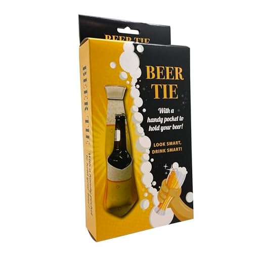 dgp Cravate à bière (Parfait pour Acheter avec Notre Bague pour Cloche à bière)