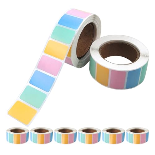 Étiquettes autocollantes colorées 2,5x1,5cm autocollants pastel inscriptibles pour dossier