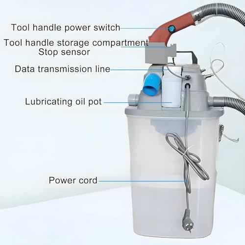 Quitapelusas eléctrico, 450 W, máquina recortadora de hilos de tela con cubo de almacenamiento para fábricas de ropa, herramienta eficaz para el cuidado de la ropa, limpieza rápida y eficiente