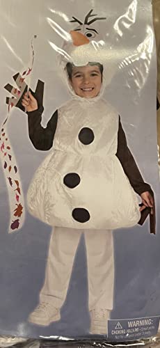 Party City Frozen 2 Olaf Halloween Costume for Boys, Disney, Small (4-6), Includes Tunic, Headpiece and Wand