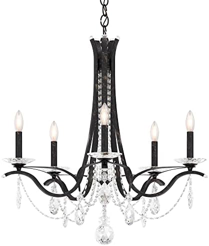 Vesca 5 Light 29in x 27in Chandelier in Heirloom Bronze with Clear Heritage Machine Cut Crystal