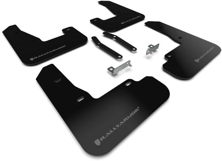 Rally Armor Black UR Mud Flap with Grey Logo FITS 2019+ Hyundai Elantra N Line MF59-UR-BLK/GRY