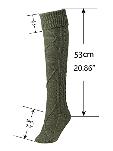 Floral Find Women's Cable Knit Knee-High Winter Boot Socks Extra Long Thigh Leg Warmers Stocking #TOP5