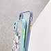 Ownest Compatible with iPhone XR Case for Clear Frosted PC Back 3D Floral Girls Woman and Soft TPU Bumper Protective Silicone Slim Shockproof Case for iPhone XR-Purple Lavender