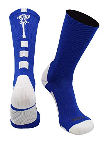 Image of TCK Lacrosse Socks Midline Lacrosse Stick Logo Crew Socks Men Boys Girls Women