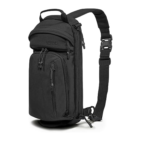 VIKTOS Upscale3 Tactical Slingbag | Durable Water-Resistant Bag with Ambidextrous Shoulder Strap for Concealed Carry & EDC, Black Cover