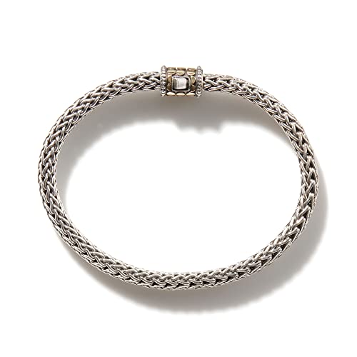 John Hardy Women's Dot 6.5Mm Gold & Silver Bracelet, Size M #TOP3