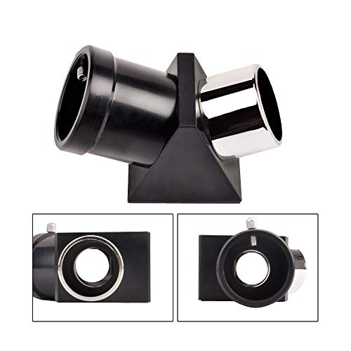 1.25" 45-Degree Erect Image Prism Diagonal for Telescope, 31.7mm Optical Prism Inside Rather