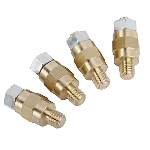 AuInLand Side Post Battery Terminal Bolt, 4 Set of 3/8 16 Stud Battery Post Adapter Standard Battery Post Stud Extender Screws