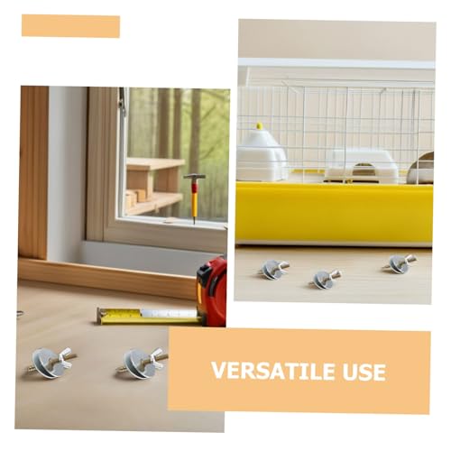 Vis de fixation pour perchoir oiseau et cage hamster avec écrous Abaodam x30