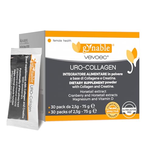 Gynable Bladder Control Supplements for Women: UroCollagen Powder for Postpartum Recovery Supports Pelvic Floor Muscle Strength Urinary Urgency Frequency Leakage Hormone Harmony Balance 1 Box