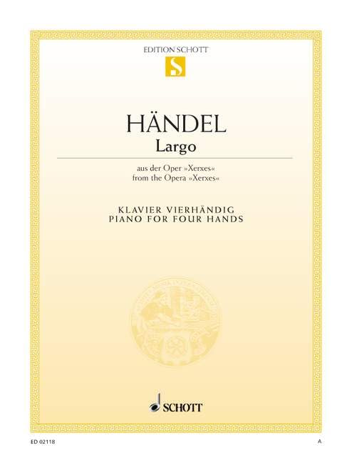 Largo: from the opera "Xerxes". piano (4 hands).