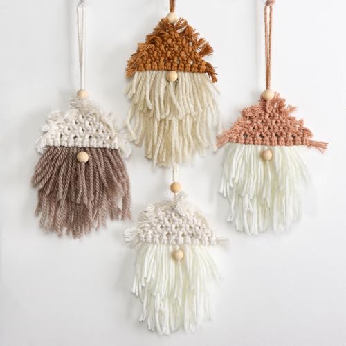 scandy boho gnome christmas ornaments