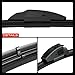 A-Premium Pack of 2 Windshield Wiper Blades with Wear Indicator & Towel - Compatible with Honda S2000 1999-2009 - 16