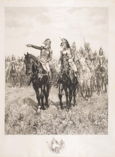 Tableau Impressions d'art Mural Personnel à Austerlitz gravé par Meissonier, qualité Premium