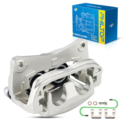 Image of PHILTOP Front Right Brake Caliper for Subaru Forester Outback Crosstrek | Front Right Caliper. Fits Subaru Forester (2003-2018), Outback (2002-2014). Replaces OE: 26292FE001, 26292AE06B