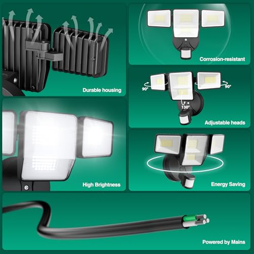 Motion Sensor Floodlight with Security Camera
