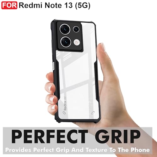 Image of Amazon Brand - Solimo Basic Case for Redmi Note 13 (5G) (Acrylic Black)