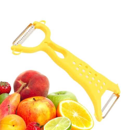Di Patata – Pelapapo de acero inoxidable | Deslizamiento liso, mango ergonómico, pelapeuta, pelapeuta de cocina multifuncional con mango cómodo para verduras, patatas de frutas, 18,5 x 7,9 x 2 cm