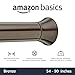 Amazon Basics No Drill Spring Tension Curtain Rod, Adjustable 54-90