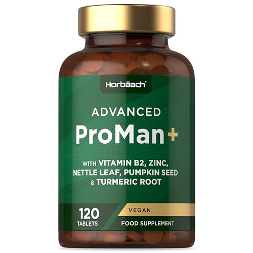 Horbaach ProMan+ Supplement for Men, 120 Vegan Tablets