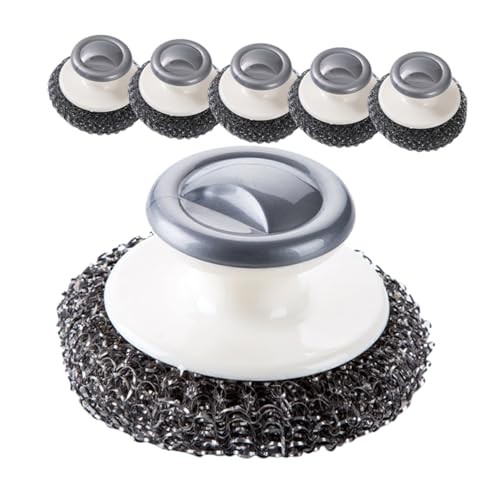 HOLIDYOYO Ergonomic Dish Brush Heavy Duty Kitchen Scrubber for Dish Washing Pot Brush Handle