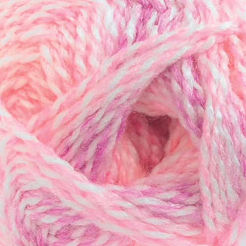 James Brett Baby Marble DK Knitting Yarn Soft Double Knit Wool 100g Ball (Blues & Pink - BM35)