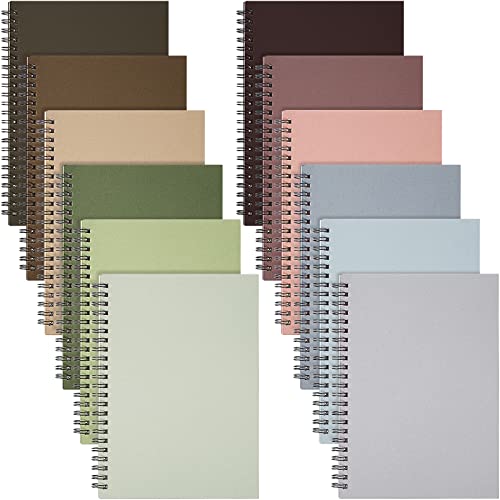Carnet A5 à spirales 12 couleurs pour organiser vos notes de bureau
