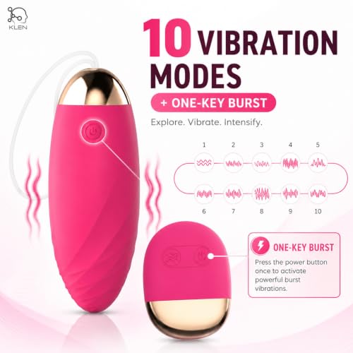 Image of KLEN Massager Machine Remote Control Vibrator for Women Individual Device