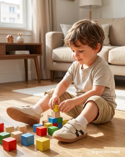 Image of Toddler Wide Toe Box Barefoot Shoes for Boys & Girls Zero Drop Sneakers Little Kids Tennis Running Casual Shoes Baby First Walking Non-Slip Shoe Lightweight Comfort Outdoor Activities