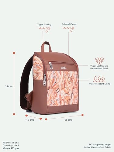 Image of ZOUK Amalia Daypack |Padded Tablet Compartment | Adjustable Straps | Water-Resistant | Men and Women | Daily Use | Lightweight |Smart & Compact |Comfortable & Stylish