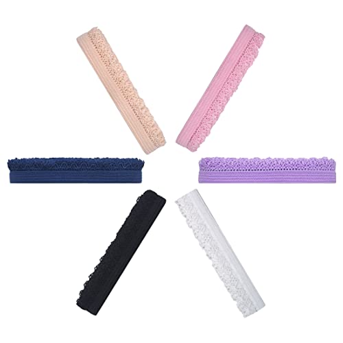 Bristlegrass ELASTIC BAND -8-31 Picot Loop Elastic Band 3/8 Inch Decorative Frilly Lace Spandex Ribbon For Lingerie Underwear Sewing Trim  cover