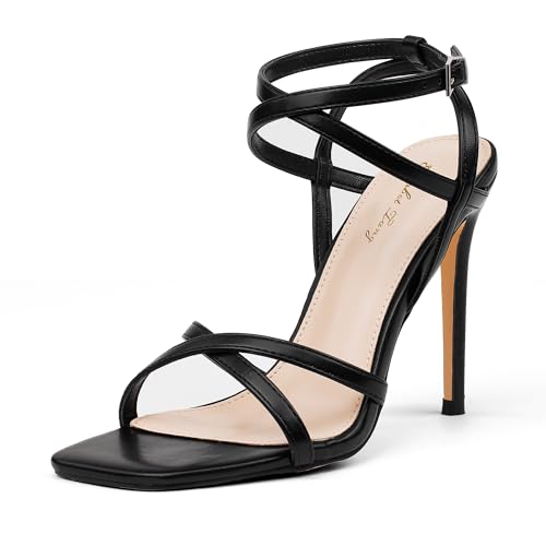 Elisabet Tang Open Toe Square Heels