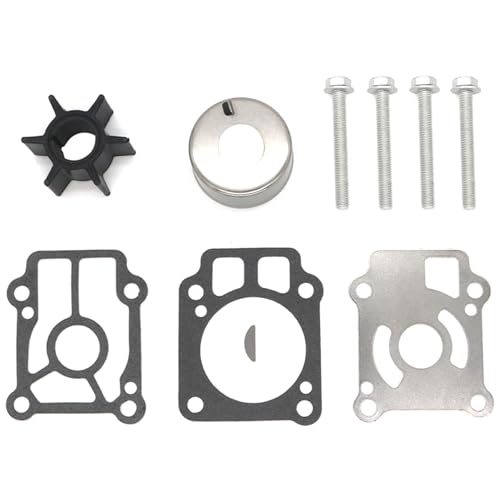 Image of QuickMarine 853792T01 Water Pump Impeller Repair Kit for Mecury Marine 25 30 HP Outboard Motors replaces 853792A07 853792A1 Boat Engine