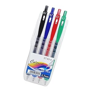 Hkfgdjdl Gelschreiber Set, 4 Farben, 0.7mm