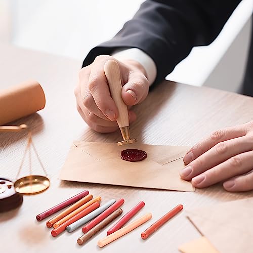 58 Pcs Sealing Wax Multicolored Wax Seal Sticks Stamp Wax For Glue Gun Sealing Wax Sticks For Stamp Seals And 2 Wax Seal Pen Kit For Wax Letter Cards Envelopes Wedding Invitation Craft Adhesive Waxing #TOP6