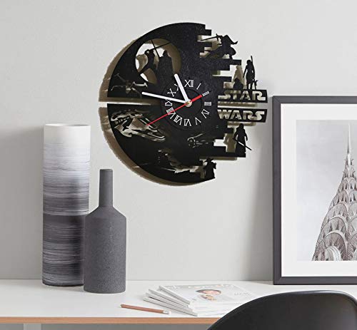 12 inches / 30 cm Handmade Wall Clock - Decor for Bedroom - can be Big up to 24 inches / 60 cm | Gif