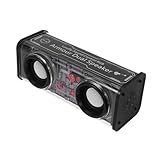Design elegante e compatto: mini altoparlante portatile combina un'estetica elegante con dimensioni compatte, rendendolo perfetto per la scrivania, la camera da o all'aperto, mini altoparlante stereo, piccolo altoparlante wireless