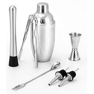 Feoguane Cocktailset van roestvrij staal, professionele cocktailshakerset voor cocktails, Gin Tonic cocktailset…