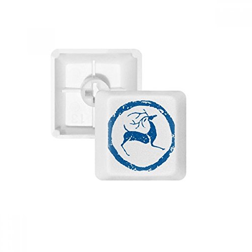 Keycaps PBT Bleu sans Marquage OEM anti-usure pour Clavier Mécanique