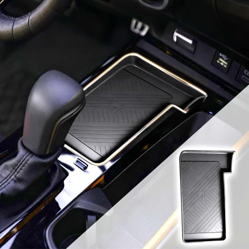 Wireless Charging Anti-Slip Mat for Toyota Camry 2025 2026, Silicone Protective Pad Center Console Liner for Toyota Camry Accessories, Non-Slip Dust Interior, Black