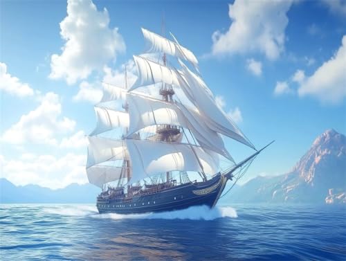 Pintar por numeros barco sin estres con lienzos para pintar faciles para adultos