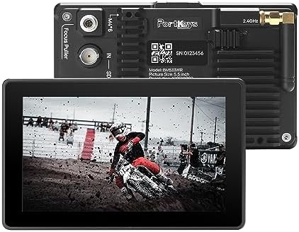 Portkeys BM5WR 2200nit Wireless Camera Control Field Monitor 5.5" Compatible for RED Komodo V-RAPTOR BMPCC, with Waveform 3G SDI 3D LUT Output, New Peaking, Framing Guides, Image Capture Function
